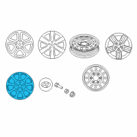 OEM 2008 Hyundai Veracruz Wheel Cap Assembly Diagram - 52910-2B905