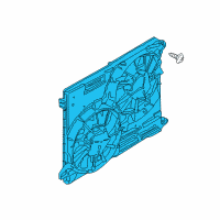 OEM 2018 Lincoln MKX Fan Assembly Diagram - F2GZ-8C607-E