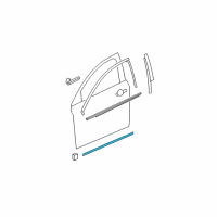 OEM 2010 Chevrolet Malibu Body Side Molding Diagram - 22760553