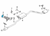 OEM 2020 Ford Escape Converter & Pipe Gasket Diagram - KX6Z-6L612-A