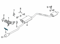 OEM 2018 Ford C-Max Converter Bracket Diagram - BV6Z-5K291-A