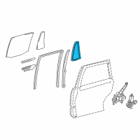 OEM 2019 Toyota Land Cruiser Fixed Glass Weatherstrip Diagram - 68188-60060