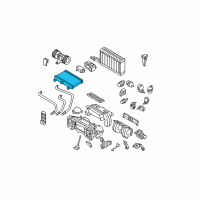 OEM 2010 BMW 528i xDrive Heater Radiator Diagram - 64-11-6-933-922