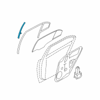 OEM 2009 Hyundai Sonata Channel Assembly-Rear Door Division Diagram - 83510-3K000