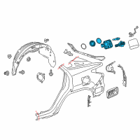 OEM Lexus Lid Sub-Assembly, Fuel Filler Diagram - 77305-0E010
