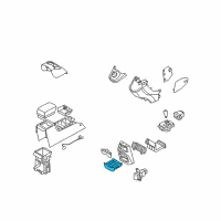 OEM 2007 Kia Rondo Center Console-Rear Cup Holder Diagram - 846801D000S8