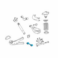 OEM Lexus RX450h Rear Suspension Control Arm Assembly, No.1 Diagram - 48710-0E030