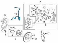 OEM Kia Forte Sensor Assembly-Wheel Sp Diagram - 58940M7300