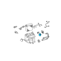 OEM Lexus IS300 Air Mix Motor Damper Servo Sub Assembly Diagram - 87106-30341