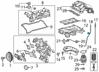 OEM Toyota Highlander Guide Tube Diagram - 11452-0P030