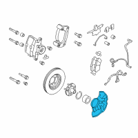 OEM 2007 Lincoln MKZ Splash Shield Diagram - 6E5Z-2K004-AA