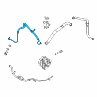 OEM Lincoln Pressure Hose Diagram - BT4Z-3A719-D