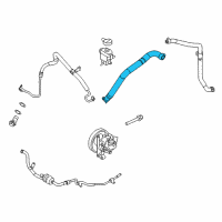 OEM 2013 Lincoln MKX Reservoir Hose Diagram - BT4Z-3691-A