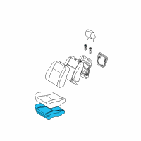 OEM Pontiac Vibe Seat Cushion Pad Diagram - 88973893