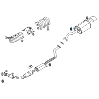 OEM Hyundai Elantra GT Hanger-Exhaust Pipe Diagram - 28761-3M300