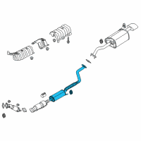 OEM 2017 Kia Forte Muffler Assembly-Center Diagram - 28650B0350