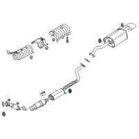 OEM 2015 Kia Forte Koup Hanger-Exhaust Pipe Diagram - 287803X000