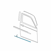 OEM Dodge Charger Molding-Front Door Diagram - 5189394AB
