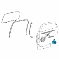 OEM 2020 Lexus RX450h Motor Assy, Power Window Regulator Diagram - 85710-0E081