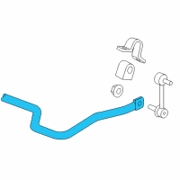 OEM Hummer H3 Shaft, Rear Stabilizer Diagram - 15086902