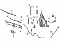 OEM 2021 Jeep Grand Cherokee L Washer Reservoir Diagram - 68518780AA