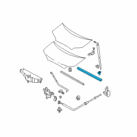 OEM 2005 Hyundai Santa Fe Weatherstrip-Hood Diagram - 86430-26001