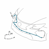 OEM 2022 Lexus RC350 Hose, HEADLAMP Clean Diagram - 85275-24060