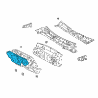 OEM 1998 Toyota Camry Insulator, Dash Panel, Outer Diagram - 55223-33070