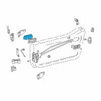 OEM 1995 Jeep Wrangler Handle-Exterior Door Diagram - 55176548AB