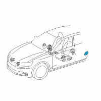 OEM 2016 Lexus IS350 Sensor, Side Air Bag Diagram - 89831-53050