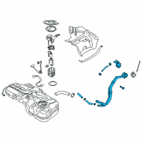 OEM 2019 Hyundai Kona Electric Filler Neck Assembly-Fuel Diagram - 31030-J9500