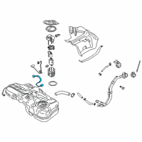 OEM 2020 Hyundai Kona Electric Extension Wiring Assembly-Fuel Pump Diagram - 31125-J9000