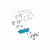 OEM Toyota Dash Control Unit Diagram - 55910-35240