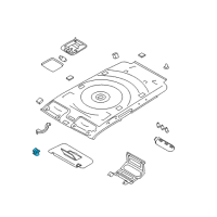 OEM 2012 Nissan Cube Holder SUNVISOR Diagram - 96409-1FA5A