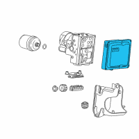 OEM Chevrolet Volt Electronic Brake Control Module Assembly Diagram - 84070136