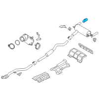 OEM 2018 BMW M2 Tailpipe Trim, Chrome Diagram - 18-10-7-853-945