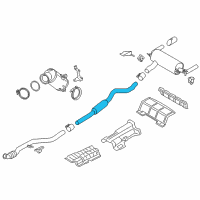 OEM 2017 BMW M2 Centre Muffler Diagram - 18-30-7-854-718