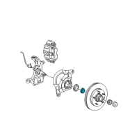 OEM 1999 Ford F-250 Inner Bearing Diagram - F65Z-1201-AA