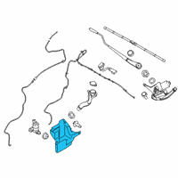 OEM 2018 Ford Transit Connect Washer Reservoir Diagram - DV6Z-17618-A