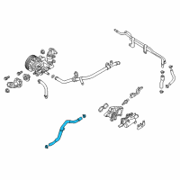 OEM 2021 Hyundai Ioniq Hose Assembly-Oil Cooler Diagram - 25470-03HA0