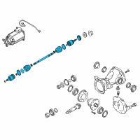 OEM 2015 Hyundai Tucson Shaft Assembly-Drive Rear, RH Diagram - 49601-2S010