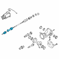 OEM Hyundai Tucson Joint Kit-Rear Axle Differential Side Diagram - 49505-2SA60