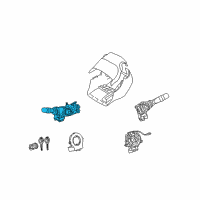 OEM 2013 Toyota Corolla Headlamp Dimmer Switch Diagram - 84140-0E090