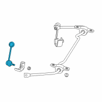 OEM 2013 Dodge Dart Link-STABILIZER Bar Diagram - 68164042AA