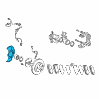 OEM 2003 Honda Accord Splash Guard, Front (16") Diagram - 45255-SDP-A01