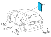 OEM 2021 Toyota Highlander Control Module Diagram - 899H0-0E011