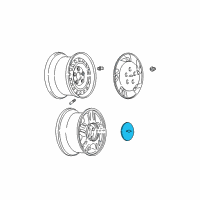 OEM 2004 Chevrolet Venture Center Cap Diagram - 9593058