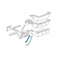 OEM 2000 Cadillac Escalade Seal, Heater Core Shroud Diagram - 52467060