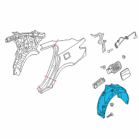 OEM 2015 Kia K900 Guard-Rear Wheel LH Diagram - 868213T200