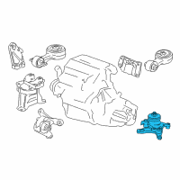 OEM 2011 Honda Civic Rubber Assy., Transmission Mounting (MT) Diagram - 50850-SNG-013